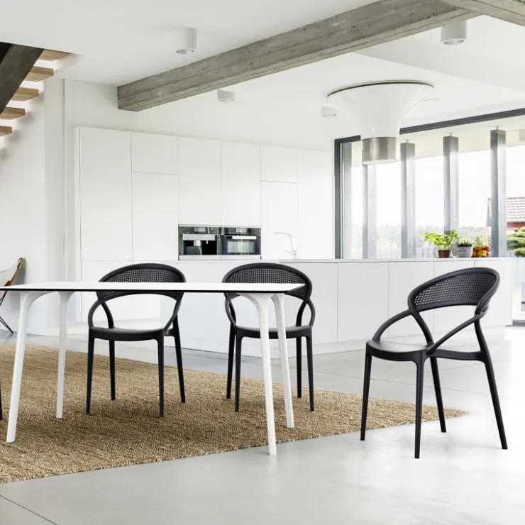 Chaise De Cuisine|Chaise De Salle à Manger*Sunset Chaise design empilable en polypropylène