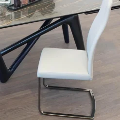 Peressini Chaise De Cuisine|Chaise De Salle à Manger*Sveva SLH Chaise de salle à manger italienne pieds luge
