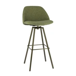 Perfecta Tabouret De Bar (assise +/- 80 Cm)*Swiftie Tabouret de bar pivotant en tissu et pieds métal