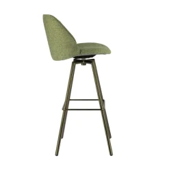 Perfecta Tabouret De Bar (assise +/- 80 Cm)*Swiftie Tabouret de bar pivotant en tissu et pieds métal