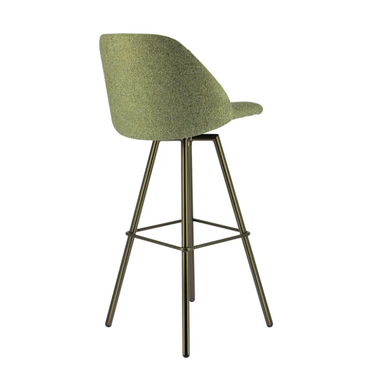 Perfecta Tabouret De Bar (assise +/- 80 Cm)*Swiftie Tabouret de bar pivotant en tissu et pieds métal