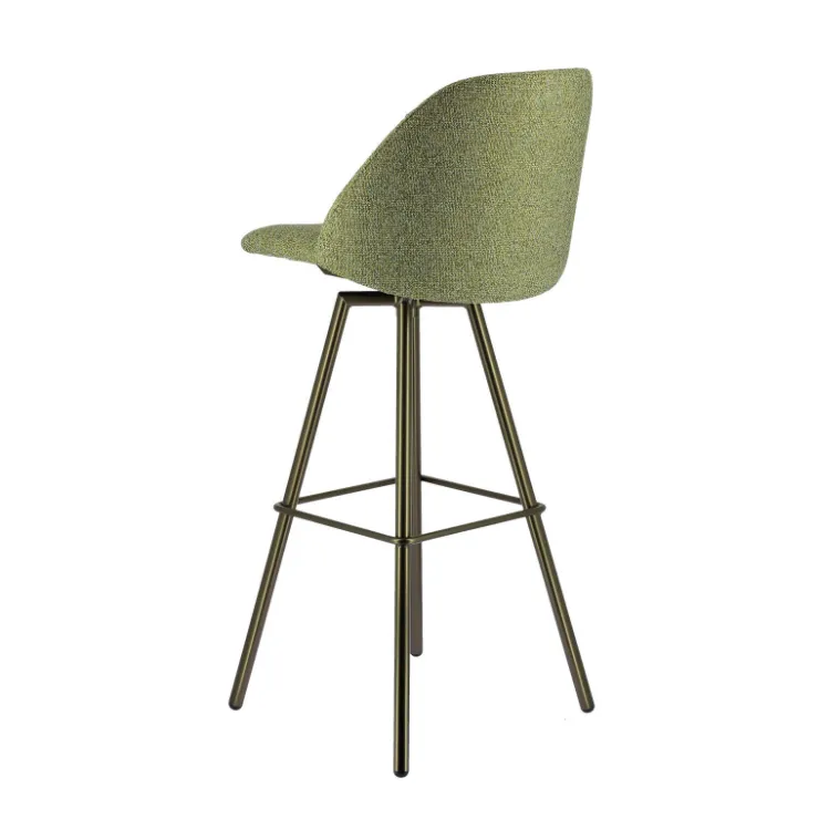 Perfecta Tabouret De Bar (assise +/- 80 Cm)*Swiftie Tabouret de bar pivotant en tissu et pieds métal