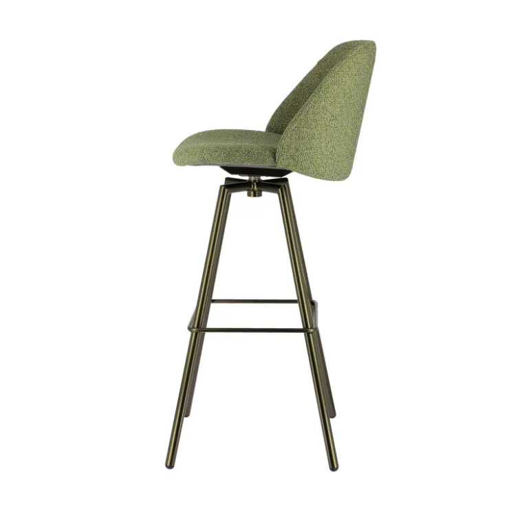 Perfecta Tabouret De Bar (assise +/- 80 Cm)*Swiftie Tabouret de bar pivotant en tissu et pieds métal