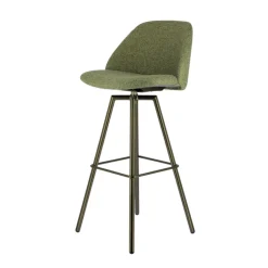 Perfecta Tabouret De Bar (assise +/- 80 Cm)*Swiftie Tabouret de bar pivotant en tissu et pieds métal