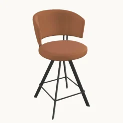 Perfecta Tabouret Snack (assise +/- 65 Cm)|Tabouret De Bar (assise +/- 80 Cm)*Tabouret haut design pivotant en simili – Allure