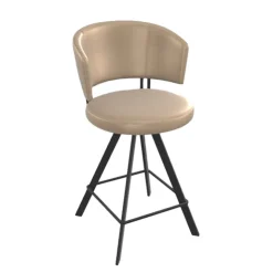 Perfecta Tabouret Snack (assise +/- 65 Cm)|Tabouret De Bar (assise +/- 80 Cm)*Tabouret haut design pivotant en simili – Allure