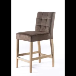 Sessio Tabouret Snack (assise +/- 65 Cm)|Tabouret De Bar (assise +/- 80 Cm)*Tabouret snack en tissu et bois – Matias 2