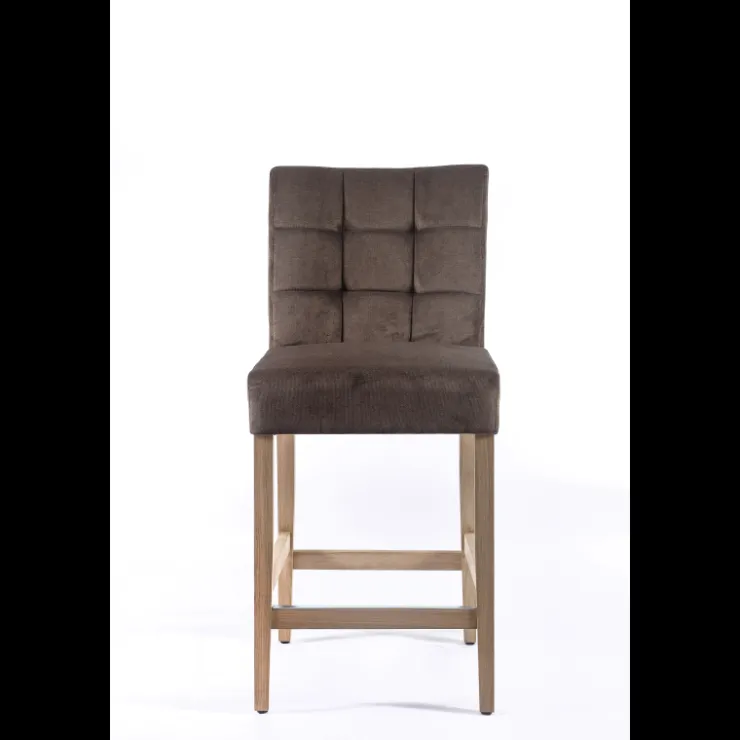Sessio Tabouret Snack (assise +/- 65 Cm)|Tabouret De Bar (assise +/- 80 Cm)*Tabouret snack en tissu et bois – Matias 2