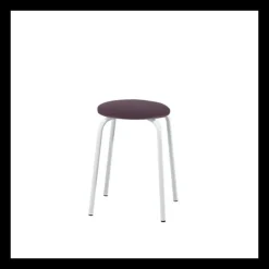 Perfecta Tabouret Bas (assise +/- 45 Cm)*TabRond Tabouret bas empilable en métal et simili