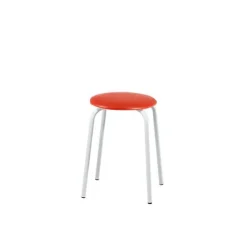 Perfecta Tabouret Bas (assise +/- 45 Cm)*TabRond Tabouret bas empilable en métal et simili