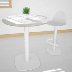 Cancio Tabouret Snack (assise +/- 65 Cm)|Tabouret De Bar (assise +/- 80 Cm)*Tabu Tabouret réglable et pivotant design en bois