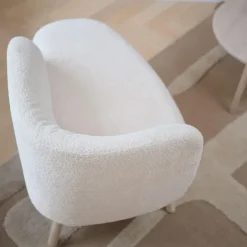 Mobitec Chaise Salon|Chaise Pour Chambre*Thalia ® Banquette cosy en tissu avec pieds en bois