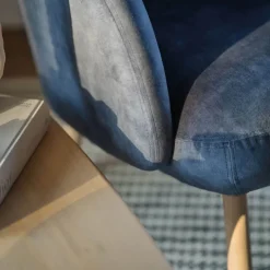 Mobitec Chaise De Salle à Manger|Chaise Salon*Thalia ® Fauteuil confortable en tissu avec pieds en bois