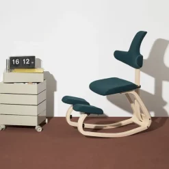 Varier Chaise Pour Chambre|Chaise De Bureau*ThatSit ® Chaise de bureau ergonomique à bascule en tissu et bois