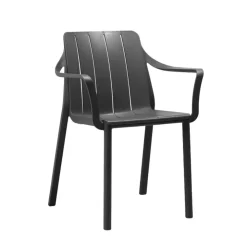 Fauteuil De Jardin*Tiberina Fauteuil de jardin empilable en polypropylène