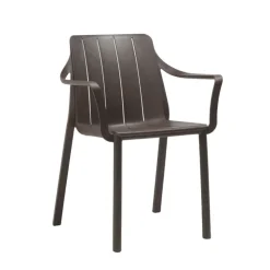 Fauteuil De Jardin*Tiberina Fauteuil de jardin empilable en polypropylène