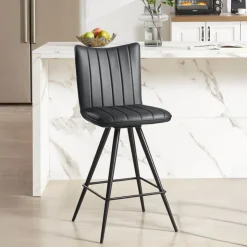 Tabouret De Bar (assise +/- 80 Cm)|Chaise De Salle à Manger*TiméoTabouret snack pivotant avec pieds obliques