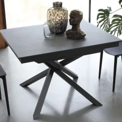 Altacom Table De Salle à Manger|Table Pour Petit Espace*Tokyo Petite table carrée design extensible avec piètement central mikado