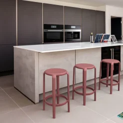 Tabouret Snack (assise +/- 65 Cm)|Tabouret De Bar (assise +/- 80 Cm)*Tom Tabouret snack sans dossier en polypropylène