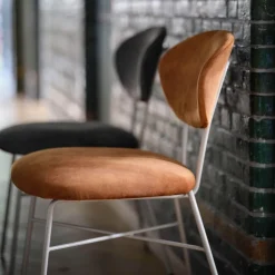 Mobitec Chaise De Salle à Manger|Chaise Salon*Toro ® Chaise cosy minimaliste en tissu et pieds métal