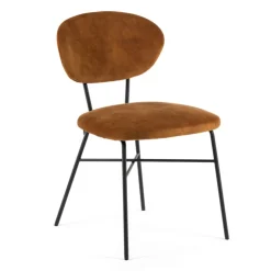 Mobitec Chaise De Salle à Manger|Chaise Salon*Toro ® Chaise cosy minimaliste en tissu et pieds métal