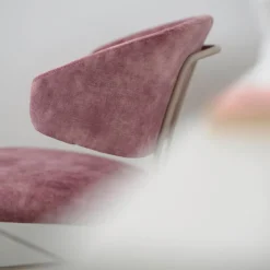 Mobitec Chaise De Salle à Manger|Fauteuil De Salon*Toro ® Fauteuil minimaliste cosy en tissu avec pieds en métal