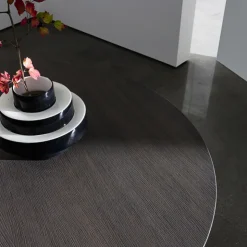 Sovet Italia Table De Salle à Manger*Totem Sovet® Table design ronde plateau bois