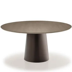 Sovet Italia Table De Salle à Manger*Totem Sovet® Table design ronde plateau bois