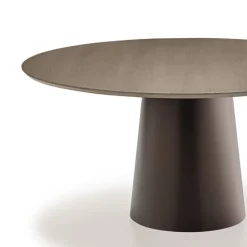 Sovet Italia Table De Salle à Manger*Totem Sovet® Table design ronde plateau bois