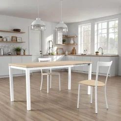 Cancio Table De Cuisine|Table Pour Petit Espace*Toy métal Table de cuisine avec rallonge hauteur 75 cm