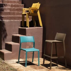 Chaise De Jardin*Trill bistrot Chaise de jardin empilable en polypropylène