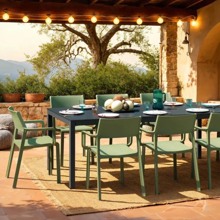 Chaise De Jardin|Fauteuil De Jardin*Trill Fauteuil de jardin empilable en polypropylène