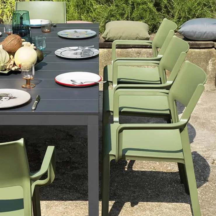 Chaise De Jardin|Fauteuil De Jardin*Trill Fauteuil de jardin empilable en polypropylène