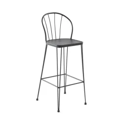Jayso Tabouret Snack (assise +/- 65 Cm)|Tabouret De Bar (assise +/- 80 Cm)*Tudela Tabouret haut en métal vintage