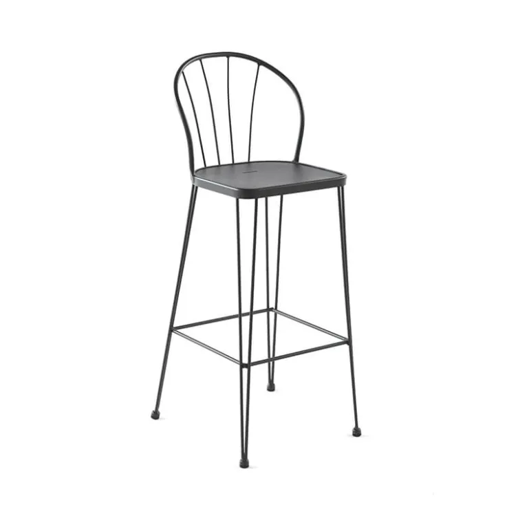 Jayso Tabouret Snack (assise +/- 65 Cm)|Tabouret De Bar (assise +/- 80 Cm)*Tudela Tabouret haut en métal vintage