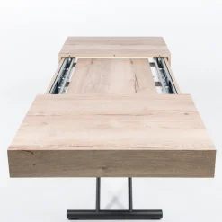 Altacom Table De Salon|Table Pour Petit Espace*Ulisse Table relevable en mélaminé avec allonges