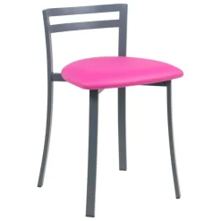 Carrier Chaise De Cuisine*Urane ® Chaise de cuisine avec dossier bas en métal fabriquée en France