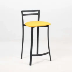 Carrier Tabouret Snack (assise +/- 65 Cm)|Tabouret De Bar (assise +/- 80 Cm)*Urane ® Tabouret snack avec dossier bas en synthétique et métal made in France