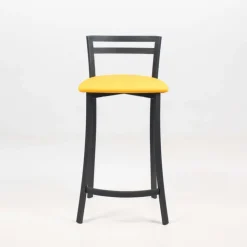 Carrier Tabouret Snack (assise +/- 65 Cm)|Tabouret De Bar (assise +/- 80 Cm)*Urane ® Tabouret snack avec dossier bas en synthétique et métal made in France