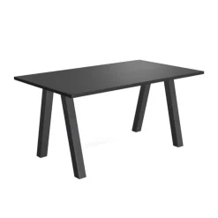 Perfecta Table De Salle à Manger*Veneto Table moderne rectangulaire en stratifié avec pieds obliques