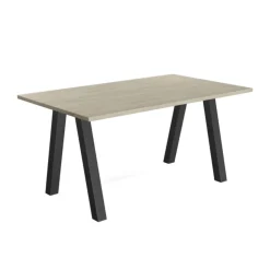 Perfecta Table De Salle à Manger*Veneto Table moderne rectangulaire en stratifié avec pieds obliques