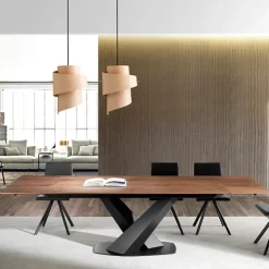Ramiro Tarazona Table De Salle à Manger*Victory Table en bois extensible design avec pied central