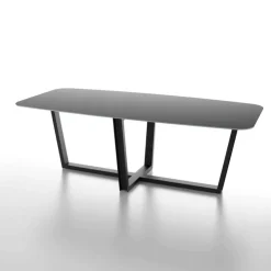 Dexo Table De Salle à Manger*Viktor Table en céramique design forme tonneau avec pieds modernes