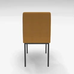 Perfecta Chaise De Salle à Manger*Villa Chaise rembourrée en métal et tissu style contemporain