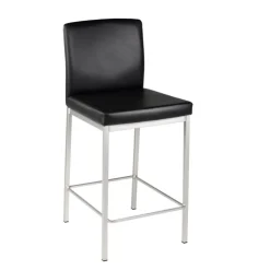 Perfecta Tabouret Snack (assise +/- 65 Cm)|Tabouret De Bar (assise +/- 80 Cm)*Villa Tabouret snack rembourré en simili et métal