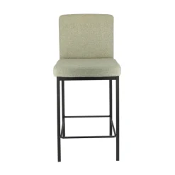 Perfecta Tabouret Snack (assise +/- 65 Cm)|Tabouret De Bar (assise +/- 80 Cm)*Villa Tabouret snack tissu avec pieds en métal