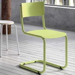 Perfecta Chaise De Cuisine*Vintage Chaise rétro style écolier avec pieds en luge