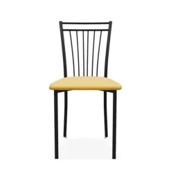 Perfecta Chaise De Salle à Manger*Viva Chaise contemporaine en métal et en tissu fabriquée en Belgique