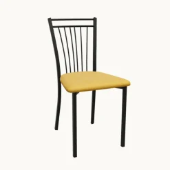 Perfecta Chaise De Salle à Manger*Viva Chaise contemporaine en métal et en tissu fabriquée en Belgique