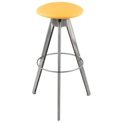 Carrier Tabouret De Bar (assise +/- 80 Cm)*Vérone ® Tabouret de bar pivotant sans dossier en synthétique et métal
